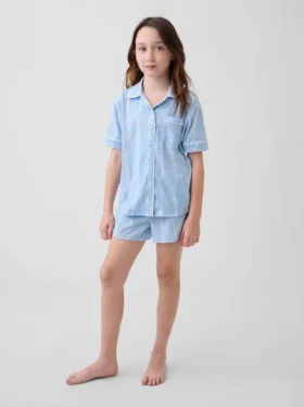 Pyjamas-set för barn i återvunnet material