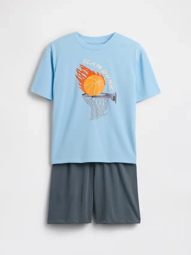Pyjamas-set för barn i återvunnet material