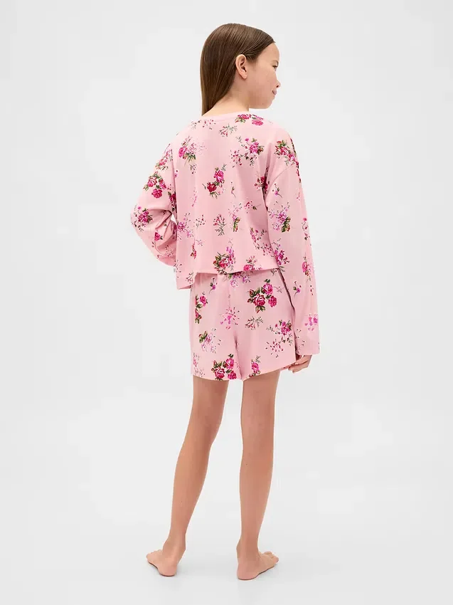 Pyjamas-set för barn i återvunnet material