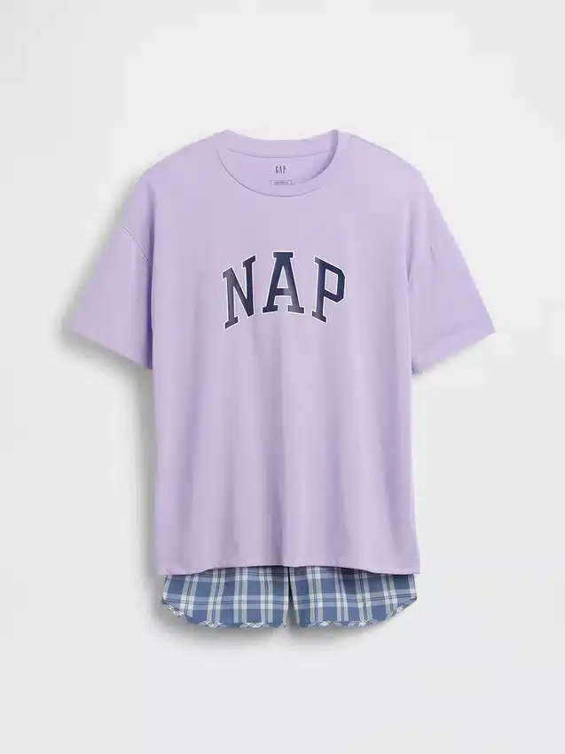 Pyjamas-set för barn i återvunnet material