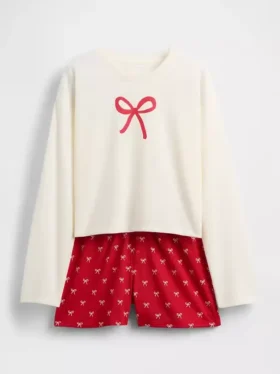 Pyjamas-set för barn i återvunnet material