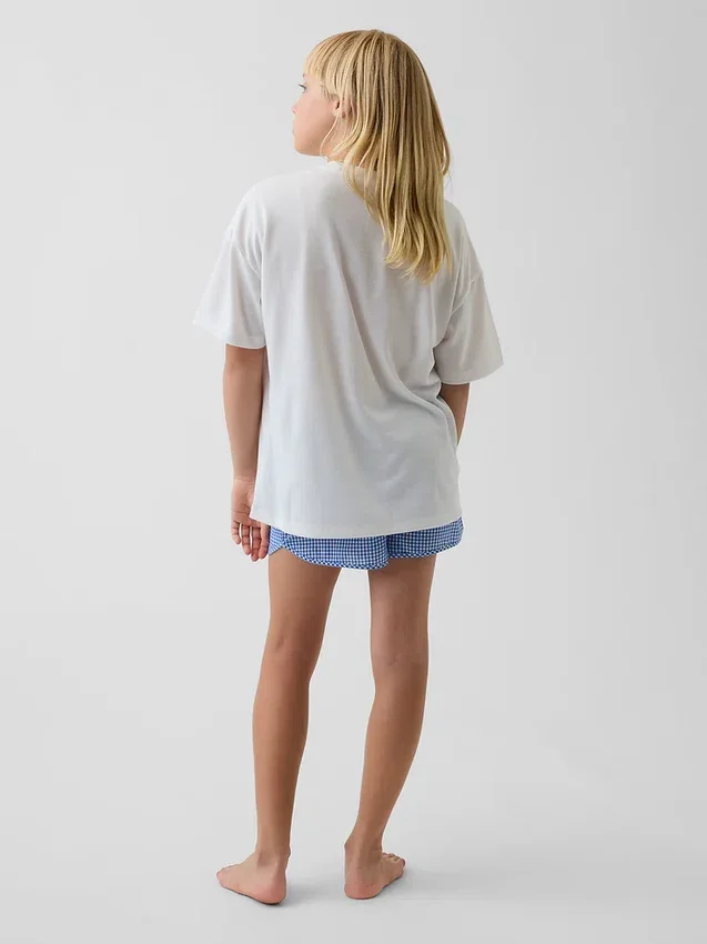 Pyjamas-set för barn i återvunnet material
