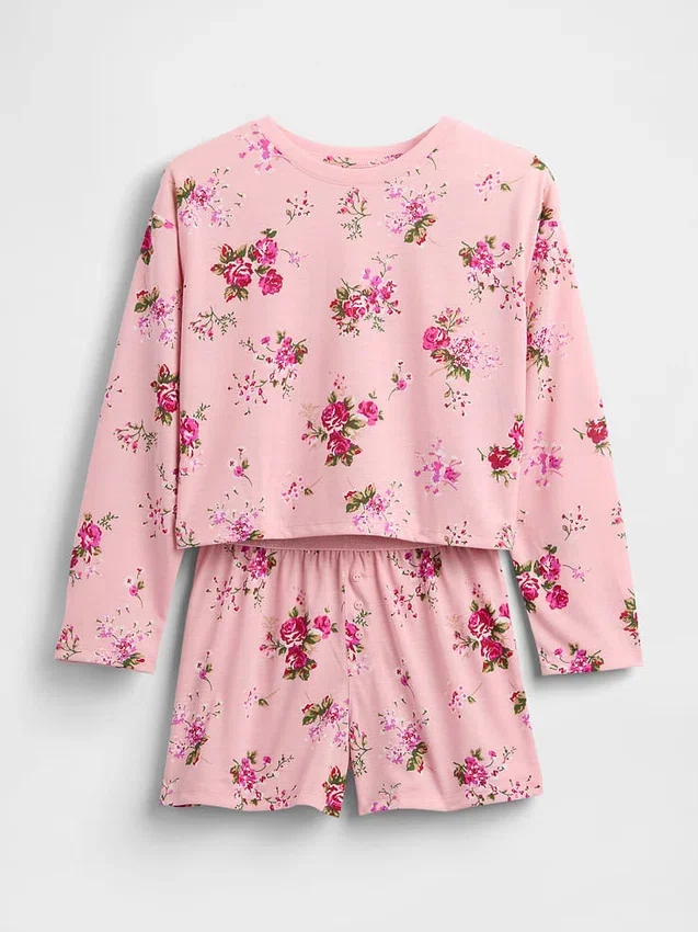 Pyjamas-set för barn i återvunnet material