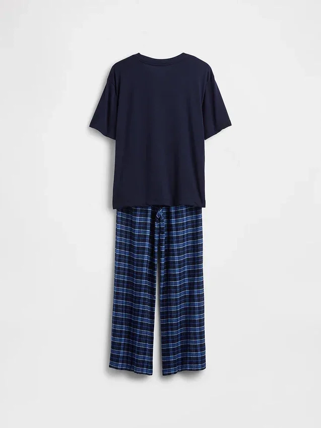 Pyjamas-set för barn med Snoopy i återvunnet material