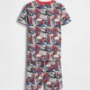 Pyjamas-set för barn med Spider-Man-motiv i ekologisk borstad bomull