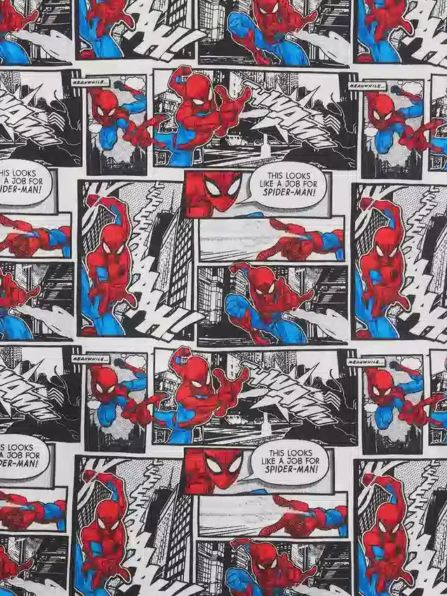 Pyjamas-set för barn med Spider-Man-motiv i ekologisk borstad bomull