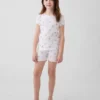 Pyjamas-set för barn med Winnie the Pooh i ekologisk borstad bomull i Shorts