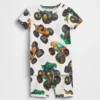 Pyjamas-set för barn och spädbarn i ekologisk borstad bomull med Hot Wheels-motiv