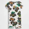 Pyjamas-set för barn och spädbarn i ekologisk borstad bomull med Hot Wheels-motiv