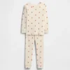 Pyjamas-set för barn och spädbarn i ekologisk borstad bomull med Pumpkin Bear-motiv