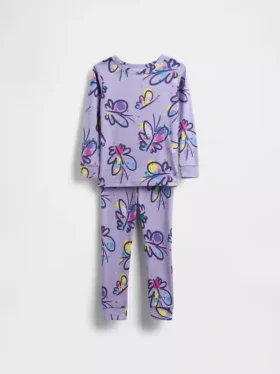 Pyjamas-set i ekologisk borstad bomull för Baby & Småbarn