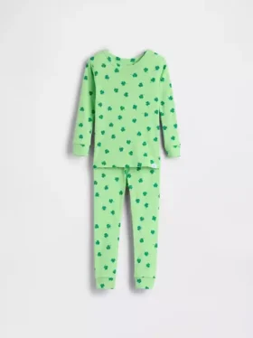 Pyjamas-set i ekologisk borstad bomull för Baby & Småbarn