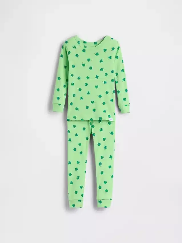 Pyjamas-set i ekologisk borstad bomull för Baby & Småbarn