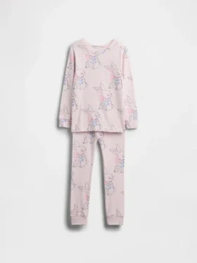 Pyjamas-set i ekologisk borstad bomull för Baby & Småbarn