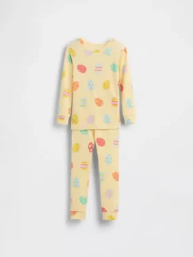 Pyjamas-set i ekologisk borstad bomull för Baby & Småbarn
