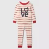 Pyjamas-set i ekologisk borstad bomull för Baby & Småbarn