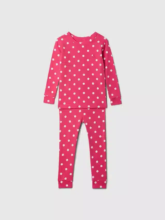 Pyjamas-set i ekologisk borstad bomull för Baby & Småbarn