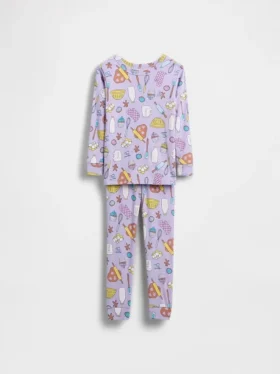 Pyjamas-set i ekologisk borstad bomull för Baby & Småbarn