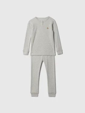 Pyjamas-set i ekologisk borstad bomull för Baby & Småbarn