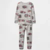 Pyjamas-set i ekologisk borstad bomull för Baby & Småbarn