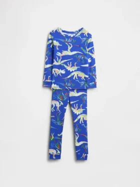 Pyjamas-set i ekologisk borstad bomull för Baby & Småbarn