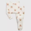 Pyjamas-set i ekologisk borstad bomull för Baby & Småbarn