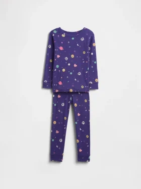 Pyjamas-set i ekologisk borstad bomull för Baby & Småbarn