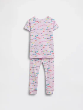 Pyjamas-set i ekologisk borstad bomull för Baby & Småbarn