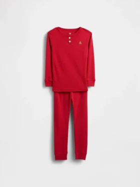 Pyjamas-set i ekologisk borstad bomull för Baby & Småbarn