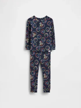 Pyjamas-set i ekologisk borstad bomull för Baby & Småbarn