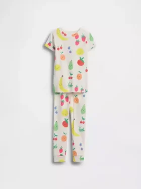 Pyjamas-set i ekologisk borstad bomull för Baby & Småbarn