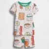 Pyjamas-set i ekologisk borstad bomull för Baby & Småbarn