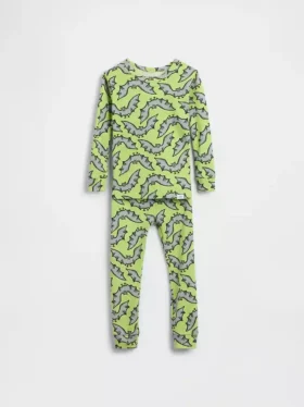 Pyjamas-set i ekologisk borstad bomull för Baby & Småbarn