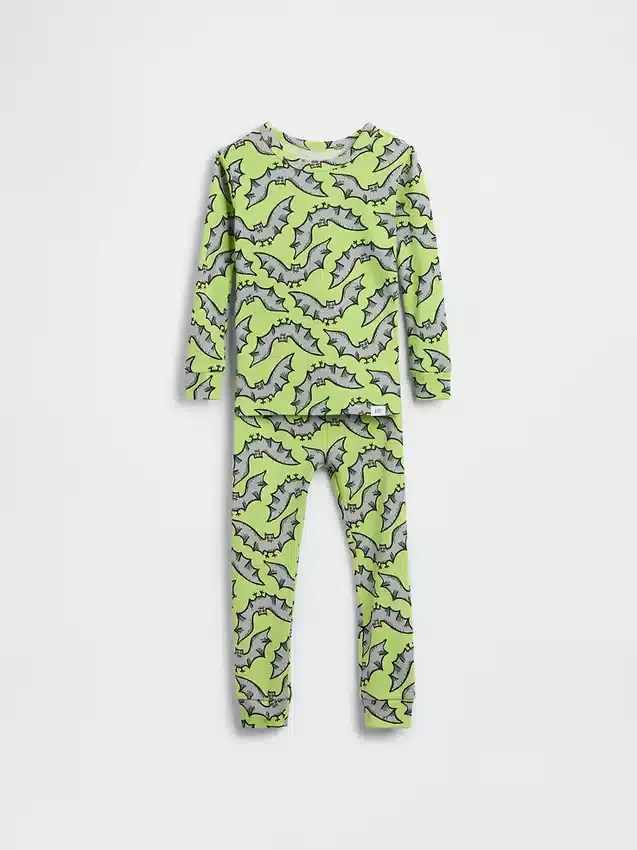 Pyjamas-set i ekologisk borstad bomull för Baby & Småbarn