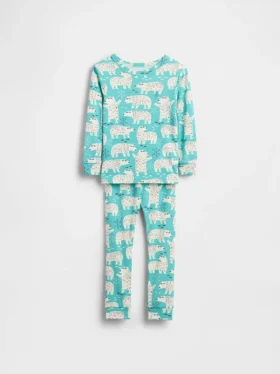 Pyjamas-set i ekologisk borstad bomull för Baby & Småbarn