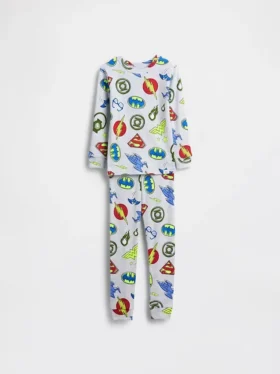Pyjamas-set i ekologisk borstad bomull för Baby & Småbarn
