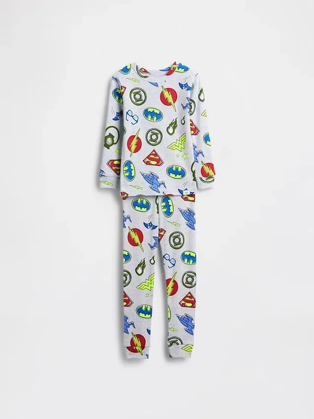 Pyjamas-set i ekologisk borstad bomull för Baby & Småbarn