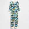 Pyjamas-set i ekologisk borstad bomull för Baby & Småbarn