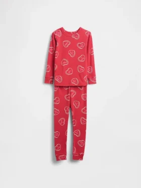 Pyjamas-set i ekologisk borstad bomull för Baby & Småbarn