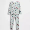 Pyjamas-set i ekologisk borstad bomull för Baby & Småbarn