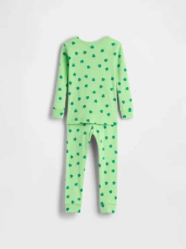 Pyjamas-set i ekologisk borstad bomull för Baby & Småbarn