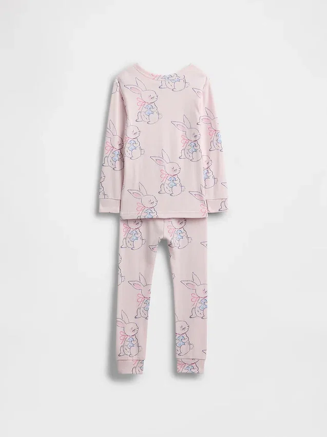 Pyjamas-set i ekologisk borstad bomull för Baby & Småbarn
