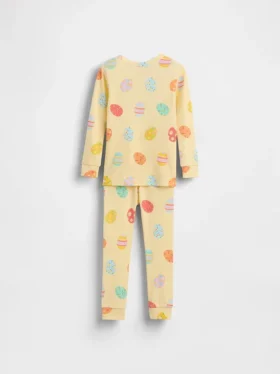 Pyjamas-set i ekologisk borstad bomull för Baby & Småbarn