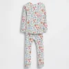 Pyjamas-set i ekologisk borstad bomull för Baby & Småbarn