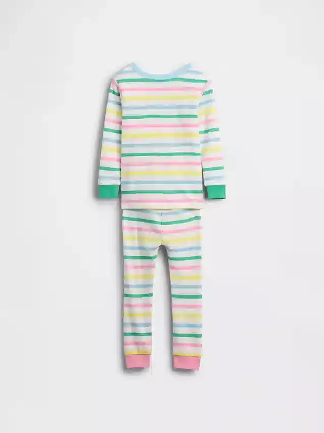 Pyjamas-set i ekologisk borstad bomull för Baby & Småbarn