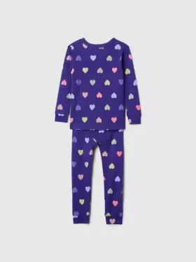 Pyjamas-set i ekologisk borstad bomull för Baby & Småbarn