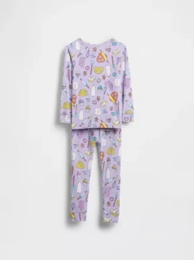 Pyjamas-set i ekologisk borstad bomull för Baby & Småbarn