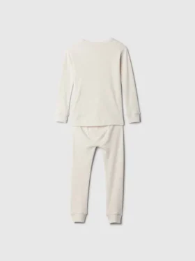Pyjamas-set i ekologisk borstad bomull för Baby & Småbarn