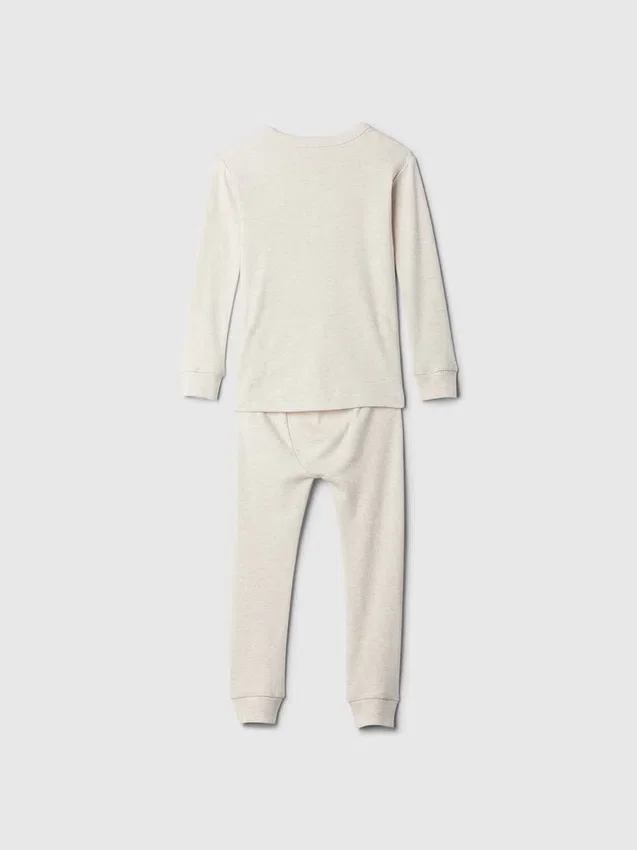 Pyjamas-set i ekologisk borstad bomull för Baby & Småbarn