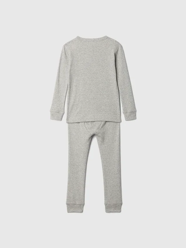 Pyjamas-set i ekologisk borstad bomull för Baby & Småbarn
